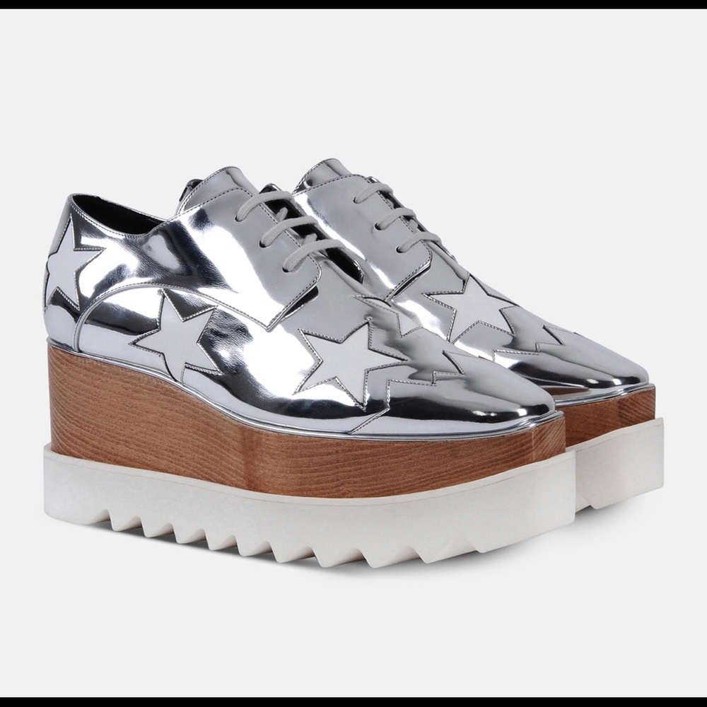 Stella McCartney Elyse Wood Platform, Size 40